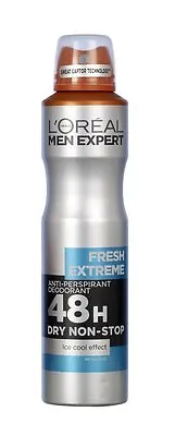 L'oreal Men Expert Fresh Extreme Ice Cool Anti-Perspirant Deodorant Spray 150ml • £7.55