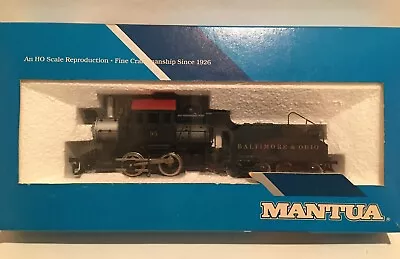 HO Mantua 335-025 Baltimore & Ohio Goat 0-4-0 Switcher Steam Locomotive B&O #95 • $90