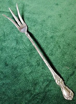  FLORAL 1904 Antique Lettuce Fork Wallace Silverplate No Monogram              B • $46.95