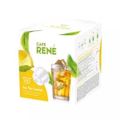 Dolce Gusto Cafe RENE Tea: LEMON ICED TEA Pods 1 Box/16ct. SHIPS FREE • $15.99