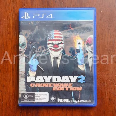 Payday 2 Crimewave Edition PS4 Video Game Sony Playstation 4 • $12.94