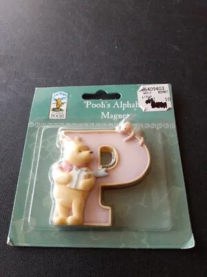 Disney Classic WINNIE THE POOH Magnet Letter  P  For POOH And PIGLET MICHEL & CO • $17