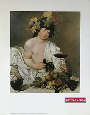 Bacchus By Michelangelo Caravaggio Vintage Art Poster 22.5 X 28.5 • $72.40