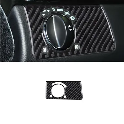 For Mercedes-Benz W211 Carbon Fiber Interior Headlight Switch Button Cover Trim • $10.91
