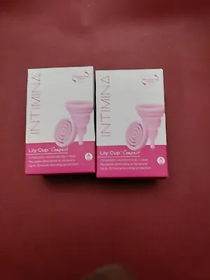 2 Intimina Lily Cup Compact Collapsible Menstrual Cup Size A • $12