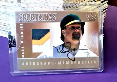 2009 SPORT KINGS SPORTKINGS AUTO JERSEY 3 COLOR SILVER  MARK MCGWIRE AUTOgraph • $159.75