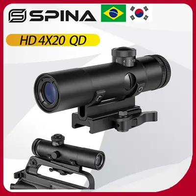 4X20 Sight Tactical Rifle Scope With BDC Turret Mil-Dot Reticle • $55