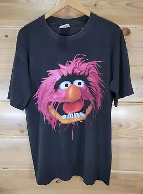 VTG Muppets Animal Big Face T Shirt Men Large Kermit Collection Jim Henson 90s • $99.99