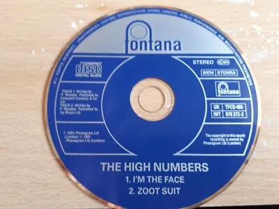 Cd Single THE HIGH NUMBERS I'M THE FACE/ZOOT SUIT VG+ • £19