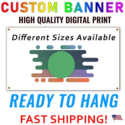 Custom Banner Sign - Quality Digital Print - 18oz Vinyl -  Fast Shipping USA • $15