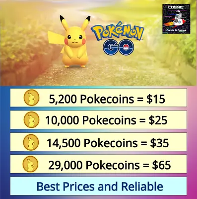 Pokemon Go Coins 14500 PokeCoins Cheapest Price Safe Fast + ✅✔ • $35