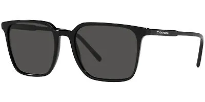 Dolce & Gabbana Men's Black Slim Square Sunglasses - DG4424F 50187 56 - Italy • $119.99