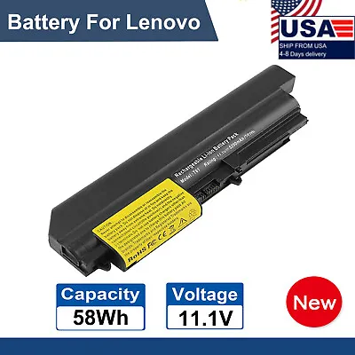 T400 Battery For Lenovo ThinkPad T400 2764 R400 7443 R61 7732 7733 7737 T61 58Wh • $16.99