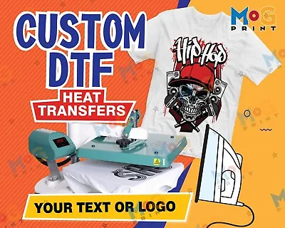 Custom Heat Transfers Ready To Press DIY Iron On T-shirt Wholesale Personalised • £111.75