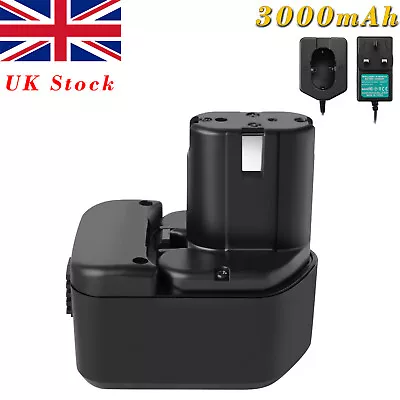 3AH 9.6V Ni-MH Battery/Charger For Hitachi EB9B EB9M EB9S FEB9S EB9H WH9DM EB924 • £42.95