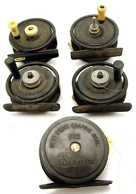 Lot Of 5 Vintage Small Flyreel Style Crappie Reels • $32.99