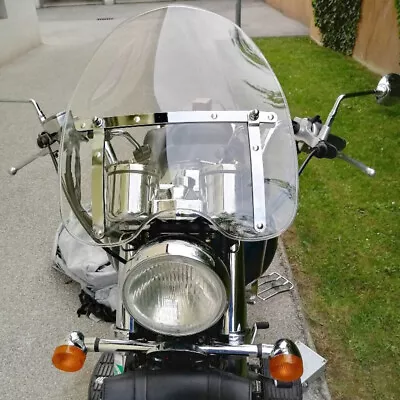 19 X17  Large Clear Windshield For Harley Honda Suzuki Yamaha Cruiser Motorcycle • $53.53