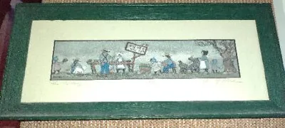 Ed Gifford  The Pie Lady  Signed #6/50 Art Print Amish Scene Matte Framed 9 X 11 • $12.99