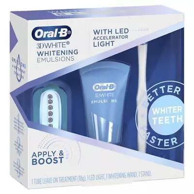 Oral B 3D White Whitening Teeth Emulsions Kit With LED Light • $26