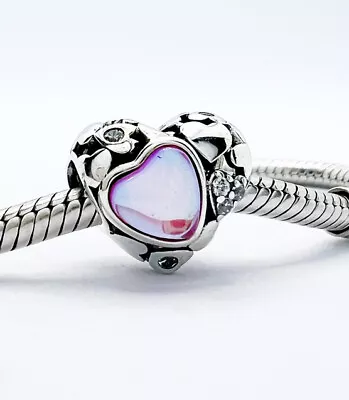 💖 I Love You Charm Bead Creative Love Hearts Genuine 925 Sterling Silver 💖 • £15.49