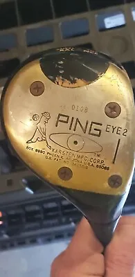 Vintage Karsten Ping Eye 2 #5 Wood Black Dot Driver Steel Shaft Golf Club  • $30.56