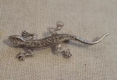 £14.99 • Buy Pretty Vintage Marcasite Lizard Brooch