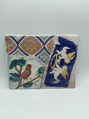 Vietri Hand Painted Tile Decoration. Made In Italy 1994. VG . See Images/size • $24.99