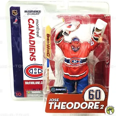 NHL Jose Theodore Action Figure Montreal Canadiens #60 McFarlane 2005 NEW • $26.95