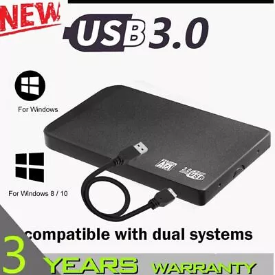 4TB USB3.0 Mobile Hard Disk Drive Disk High-speed Transmission Hard Disk Drive • £23.94