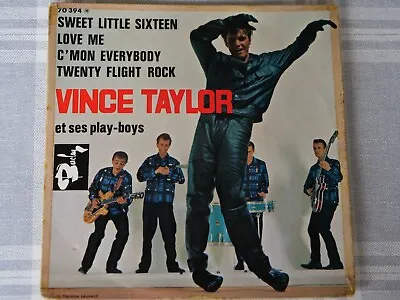Vince Taylor Et Ses Play-Boys - Sweet Little Sixteen EP - 7  Mono FR Vinyl 70394 • $25.26