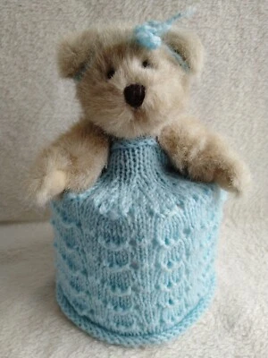 £7.99 • Buy Knitted Toilet Roll Cover Teddy