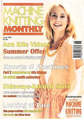 Machine Knitting Monthly Pattern Magazine June 1997 Iris Bishop Sports Vintage • £6.99