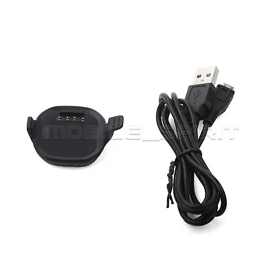 Charging Cradle Dock + USB Cable Charger For Garmin Forerunner 10 & 15 GPS Watch • $8.92