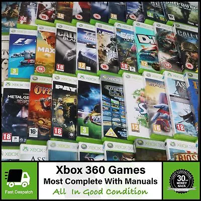 Microsoft Xbox 360 Games | Most Complete With Manuals | All Good Condition • £2.97