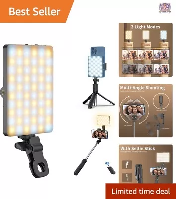 Selfie Stick With Fill Light And Phone Tripod Stand - Extendable Up To 26 Inches • $50.32