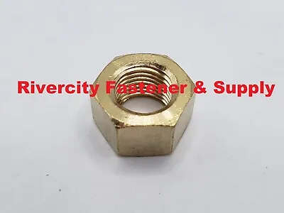 1/4-28 Brass Hex Nut 1/4 X 28 Nuts 1/4x28 Fine Thread 1/4  • $8.88