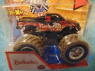 2013 BARBARIAN MUD TRUCK HOT WHEELS  Monster Jam Truck W/ Crushable Car • $7.99