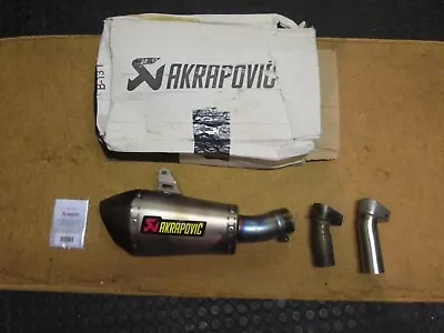Kawasaki Zx10r 11-15 Akrapovic Titanium/carbon Street Legal Slip-on Exhaust!! • £380