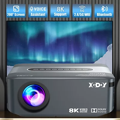 4K XGODY Mini Projector HD 1080P Home Cinema Set Portable Projector USB With Bag • $124.99