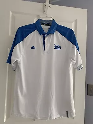 Adidas UCLA Men's Climalite White Golf/polo Shirt Medium $8.99 OBO • $8.99