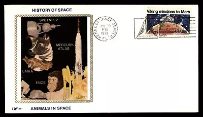 Mayfairstamps US 1979 Animals In Space Sputnik 2 Mercury Atlas Cover Aaj_23771 • $1