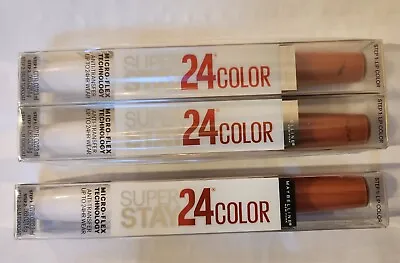 3 Pack Maybelline Superstay 24 Color 2 Step Lip. Free Ship • $14.79