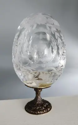 Anastasia Full-lead CRYSTAL EGG Russia Hand Work Numbered Clear Cut Faberge Bird • $95