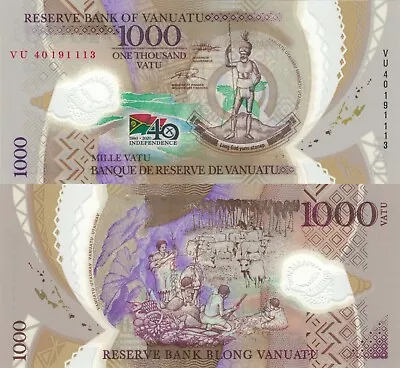 Vanuatu 1000 Vatu (2014) - Statue/Family/p-New Commemorative UNC • $21.95