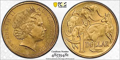 2000 Australia One Dollar Mule $1 Coin - PCGS Graded (MS63) [ Read Description] • $6500