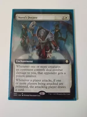 MTG - Norn's Decree Extended Art -Phyrexia: All Will Be One - ONC. NM • £5