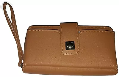 MY BIG FAT RFID WALLET/Wristlet ZIPAROUND  Tan • $25.20