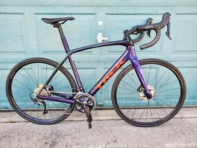 $3750 • Buy Trek Domane (Road Or Gravel) 56cm Bicycle, Purple With Orange/red Lettering