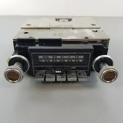 $29.99 • Buy Vintage Delco Remy Chevy GM AM/FM Push Button Slider Radio #9344825-A1 