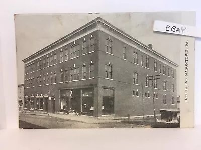 1910 Masontown PA. Hotel Le Roy + Rare Postcard • $5.90